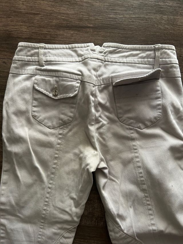 pantalon pana con cremallera tobilleros