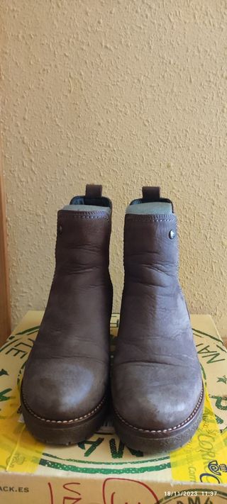 Botines Panama Jack Pia B7 Nobuck Gris