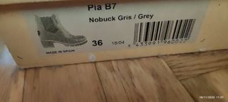 Botines Panama Jack Pia B7 Nobuck Gris