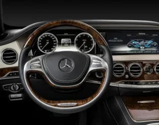 Volante Maybach Mercedes S madera negro con levas