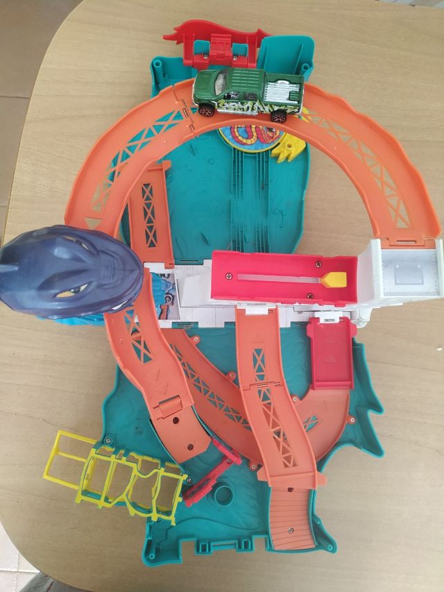 HOLWHEELS Con sonidos Voz pista de coches