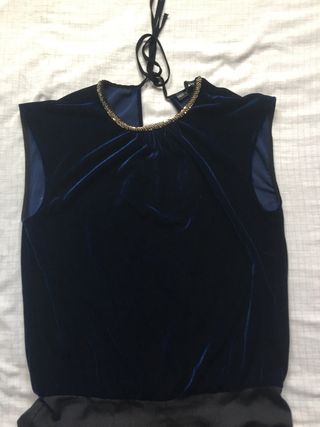 Mono azul y negro. Zara