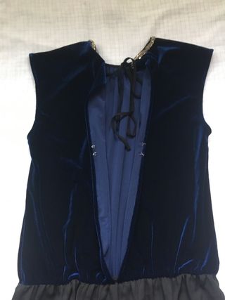 Mono azul y negro. Zara