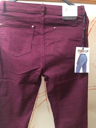 pantalon granate Push up talla L/M