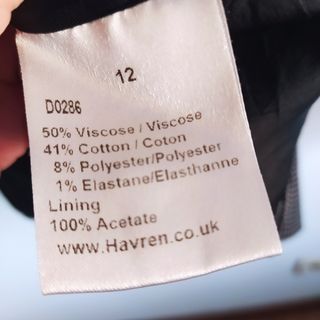 VESTIDO VINTAGE HAVREN (UK) TALLA M MIDI