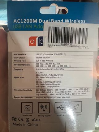 Adaptador de Wifi en USB 