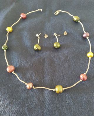 JUEGO DE COLLAR Y PENDIENTES