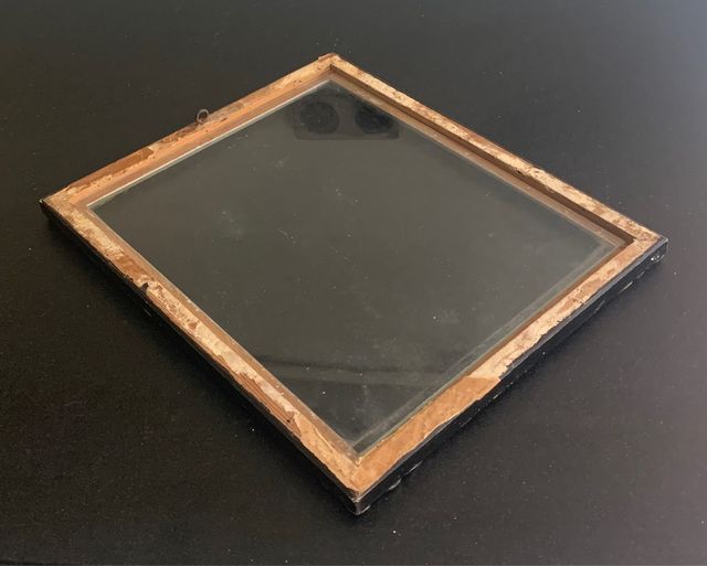 Marco Fotos. Antiguo con cristal.