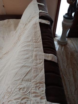 Cortina lino artesanal preciosa