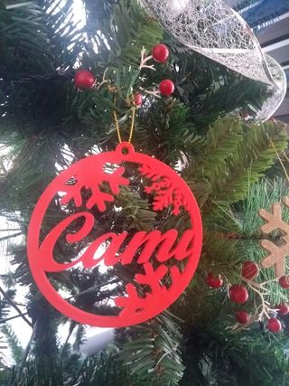 Adornos personalizados decoración árbol 2023