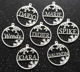 Adornos personalizados decoración árbol 2023