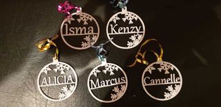 Adornos personalizados decoración árbol 2023