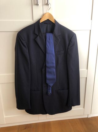 traje chaqueta hombre azul marimo