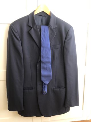 traje chaqueta hombre azul marimo