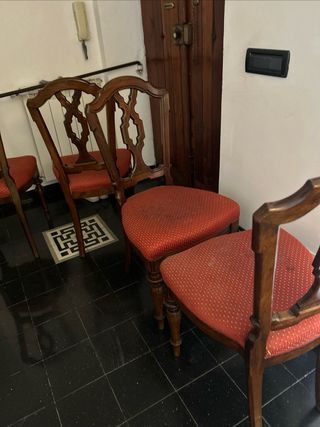 4 sedie antiche del 1800