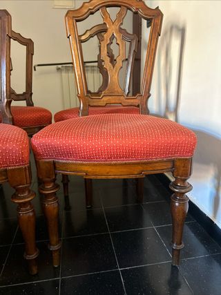 4 sedie antiche del 1800
