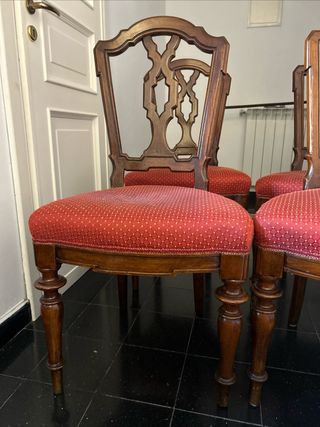 4 sedie antiche del 1800