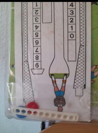 Fútbol de mesa, España-Brasil, antiguo.