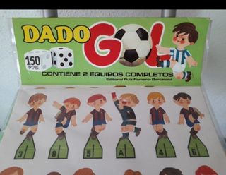 Dado Gol, juego antiguo de fútbol.