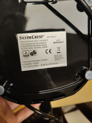 Freidora de aire Silvercrest 