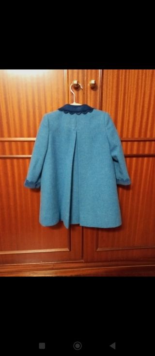 Abrigo de lana 100% niña