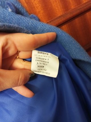 Abrigo de lana 100% niña