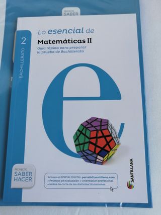 Libro de Texto. Matemáticas. II Bachillerato.