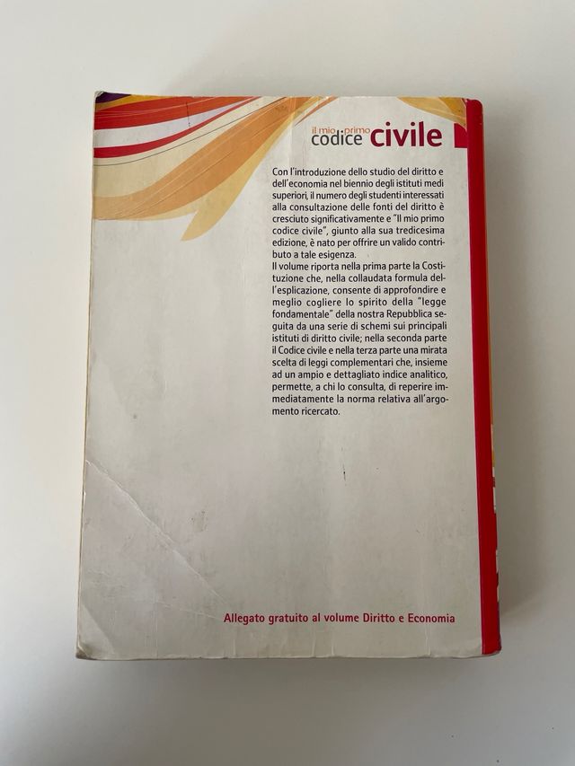 Simone per la scuola, “Il mio primo codice civile”