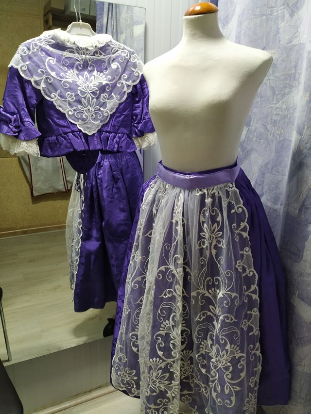 Traje fallera de niña 7 a 9 años