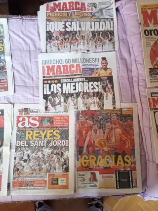 periódicos baloncesto Real Madrid España