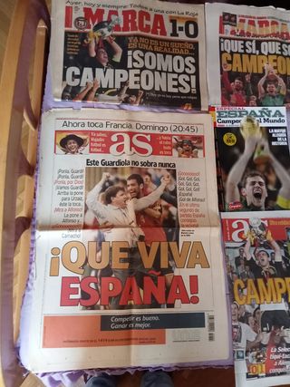 Periódicos Fútbol Selección Española