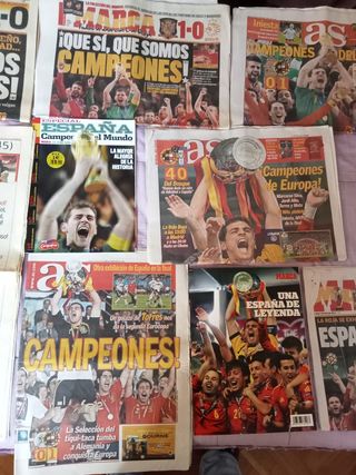 Periódicos Fútbol Selección Española