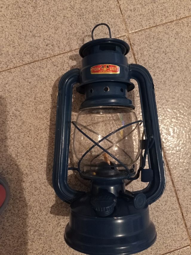 Lámpara de las antiguas con gas