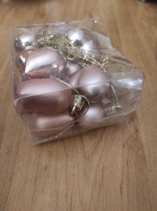 Corazones rosados Árbol de navidad