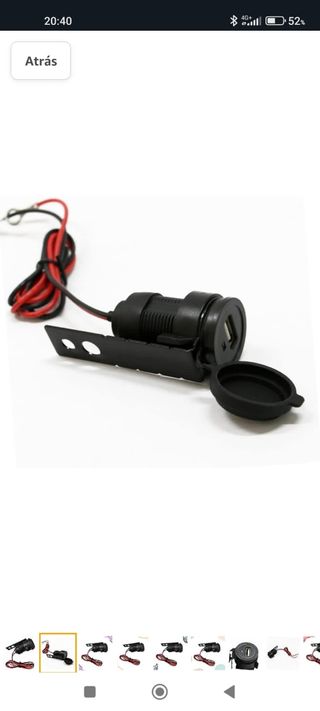 Cargador USB para motocicleta 