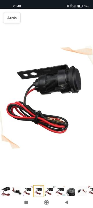 Cargador USB para motocicleta 
