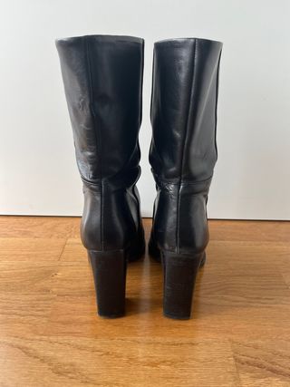 Botines piel negros. T37. Massimo DUtti