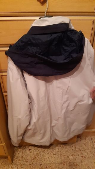 chubasquero gris/blanco marca Dustin talla L