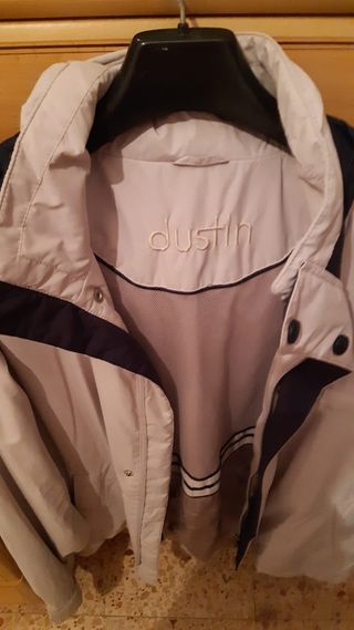 chubasquero gris/blanco marca Dustin talla L