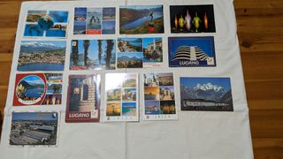 CARTOLINE POSTALI VINTAGE 14 PEZZI PAESAGGI VARI