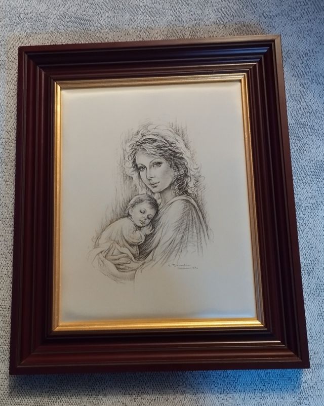 Cuadro Virgen y niño