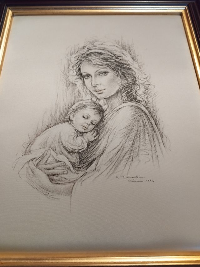 Cuadro Virgen y niño