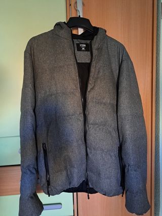 Chaquetón acolchado gris