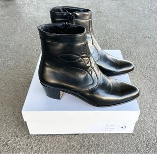 suela botin caballero tacon cubano de piel