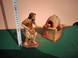 Figura Belén lavandera panadero ordeñando 17 cm