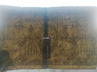 Colección de billetes antiguos de España.