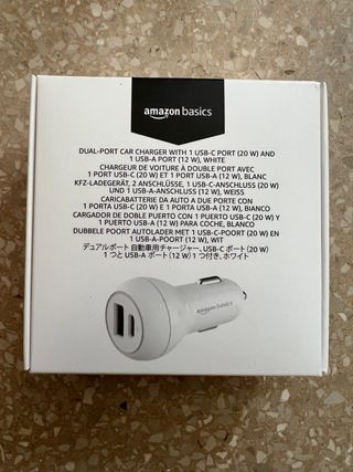 Cargador doble puerto para coche