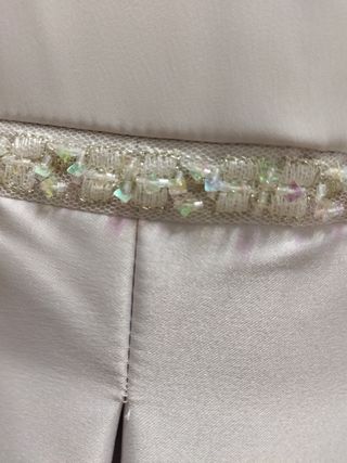 Vestido talla 48 gris perla 