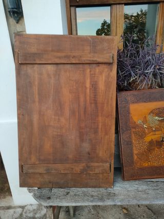 Pareja cuadros pirograbados 114x72 antiguos