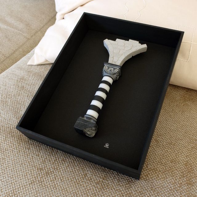 Colonna medievale - miniatura artistica in pietra